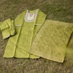 Olive Grace Embroidered Silk Kurta Set