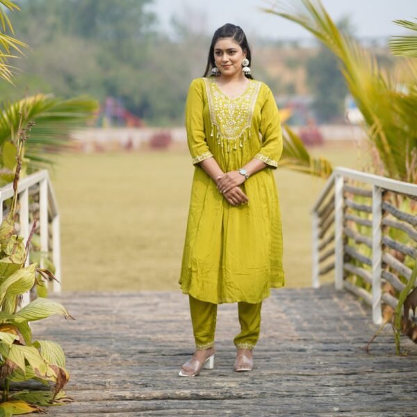 Meadow Glow Embroidered Kurta Set