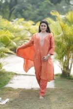 Sunset Glow Embroidered Kurta Set - Image 2