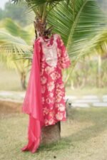 Rosy Bloom Floral Kurta Set - Image 4